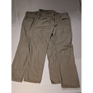 Levi Strauss 559  Men's 34×30 Lot of 2 Relaxed fit Khaki Pants Mens Casual